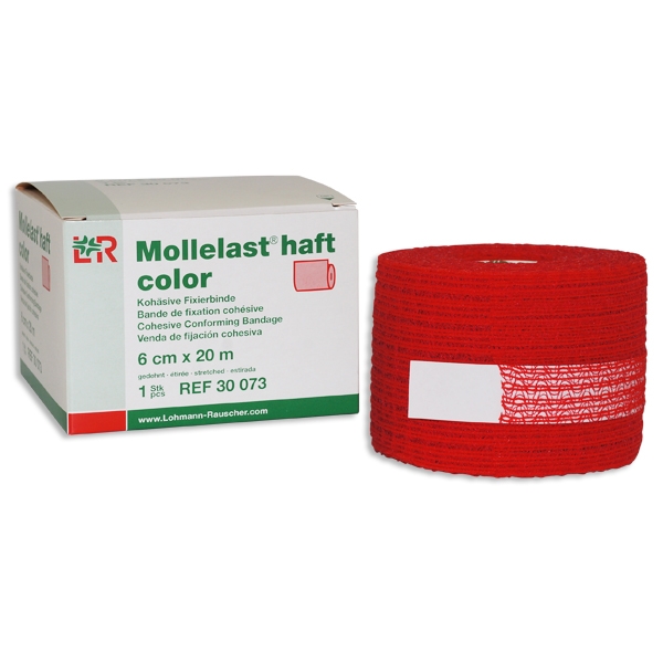 Mollelast Haft rød 6 cmx20 meter /stk