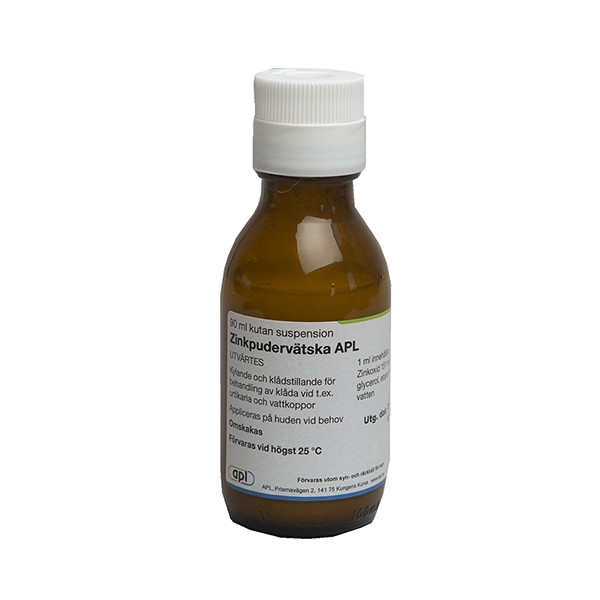 Zinkpudervätska APL kutan suspension 90 ml