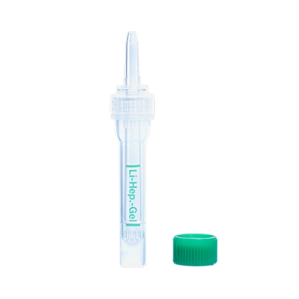 Multivette® 600 µl Li-Heparin gel grön /100