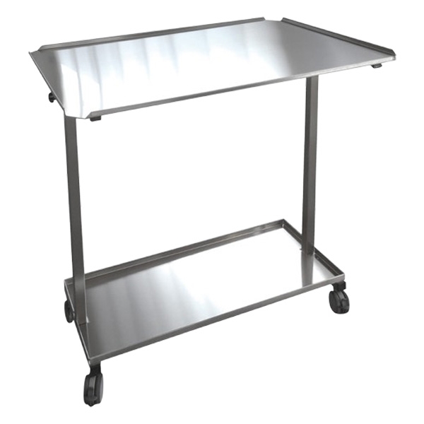 Instrumentbord på hjul med 2 hylder 60x90 cm /stk