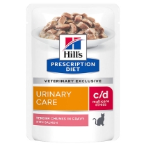 PD c/d Multicare Stress Urinary Care vådfoder til katte med laks 12x85g portionsr