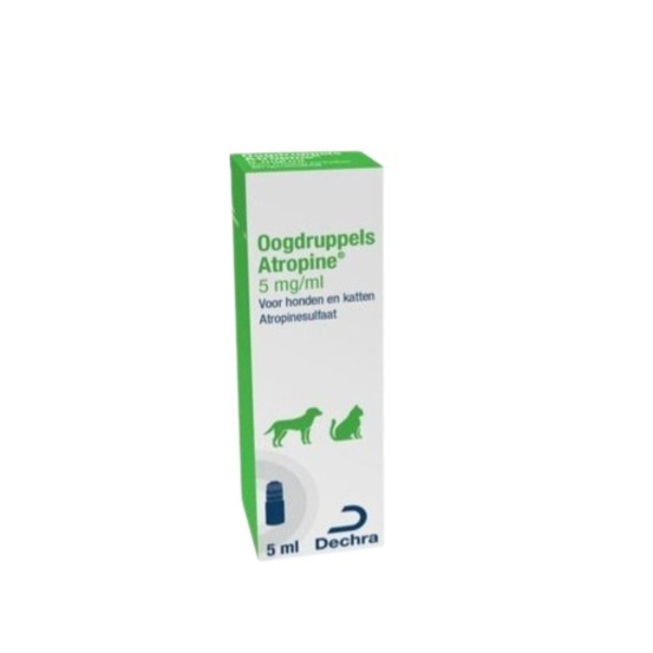 Oogdruppels Atropine 5 mg/ml ögondroppar 5 ml