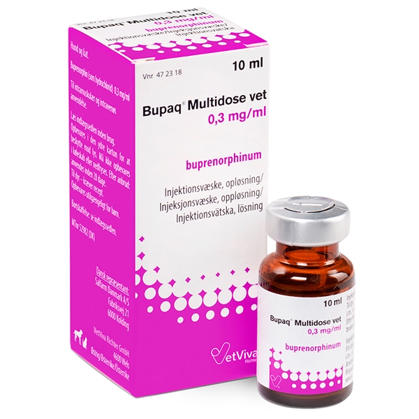 Bupaq Multidose vet 0,3 mg/ml injektionsvätska 10 ml