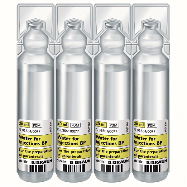 Sterilt vatten Braun 20 x 20 ml