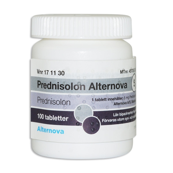 Prednisolon Alternova 5 mg 100 styck