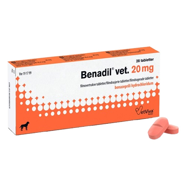 Benadil vet. 20 mg 28 tabletter