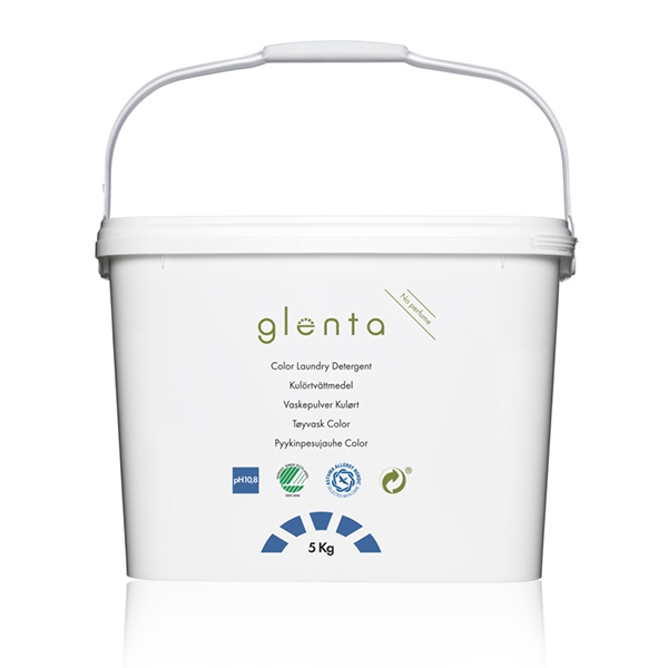 Vaskemiddel Glenta Color uparfumeret 5 kg /stk