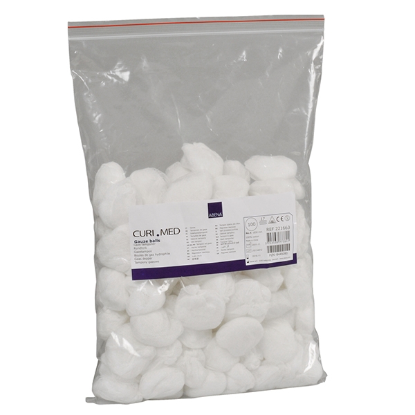 Gazetamponer Ø5cm hvid usteril /100