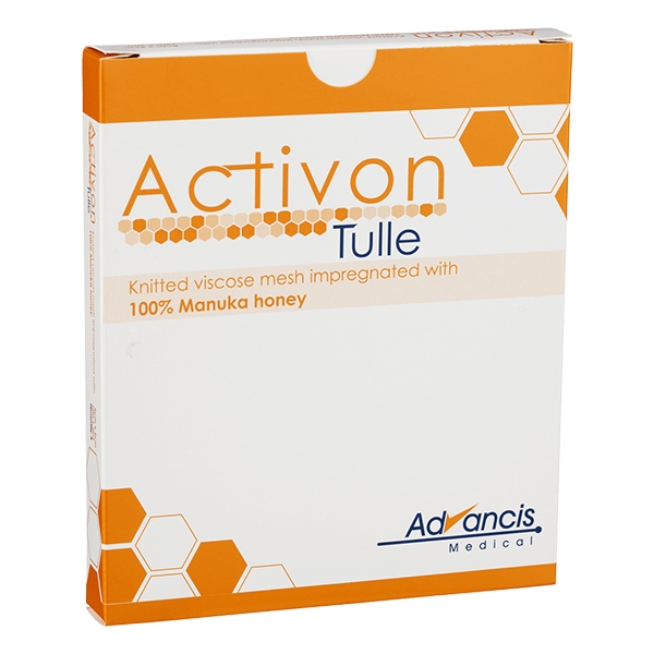 Activon Tulle kompress med Manukahonung 10x10 cm /5