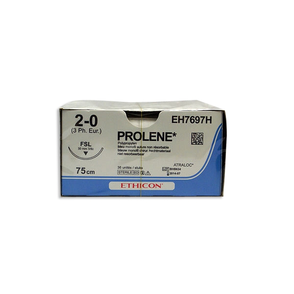 Prolene EH7697H blå 2/0 OS nål FSL 75 cm /36