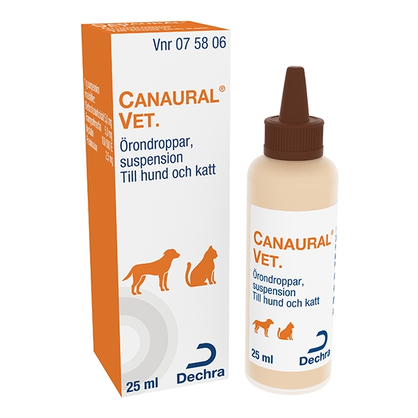 Canaural® vet. örondroppar, suspension 25 ml