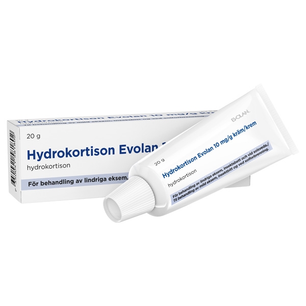 Hydrokortison Evolan, kräm 10 mg/g 20 g