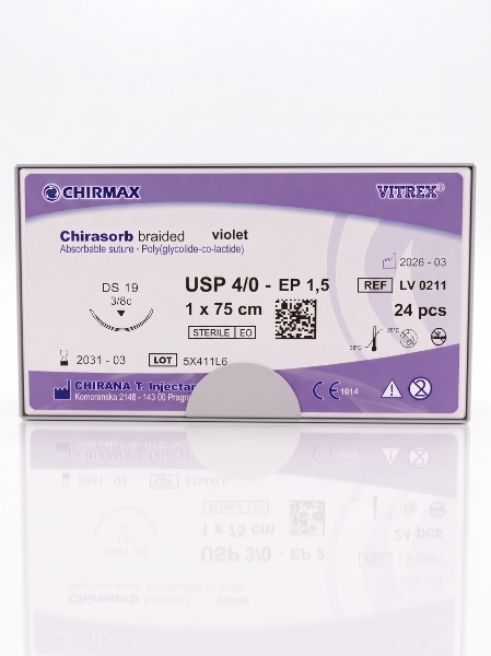 Chirasorb lila 4/0 DS-19 75 cm /24