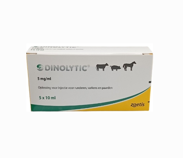 Dinolytic vet. 5 mg/ml injektionsvätska 5 x 10 ml