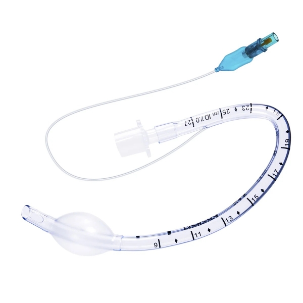 Trakealtube i PVC, bøjet med cuff 7,5 mm /10