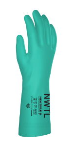 Chemical Resistant Nitrile Gloves - Lined, 15 Mil, Large
