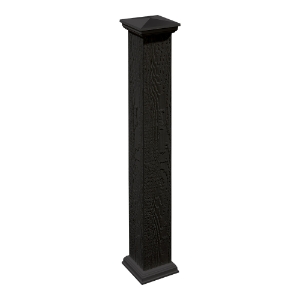 Diamond Kote Deck Post Wrap 4 in. x 4 in. x 48" Onyx redirect to product page