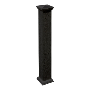 Diamond Kote® Deck Post Wrap 4 in. x 4 in. x 48" Onyx