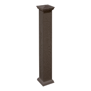 Diamond Kote® Deck Post Wrap 4 in. x 4 in. x 48" Umber  * Non-Returnable *