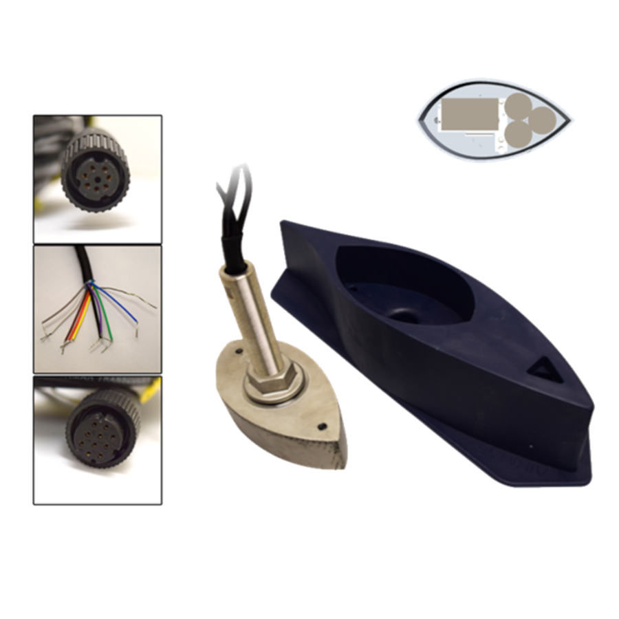 Airmar DFF3D 50/200 COMBO THRU HULL — 165T-50/200-SS260